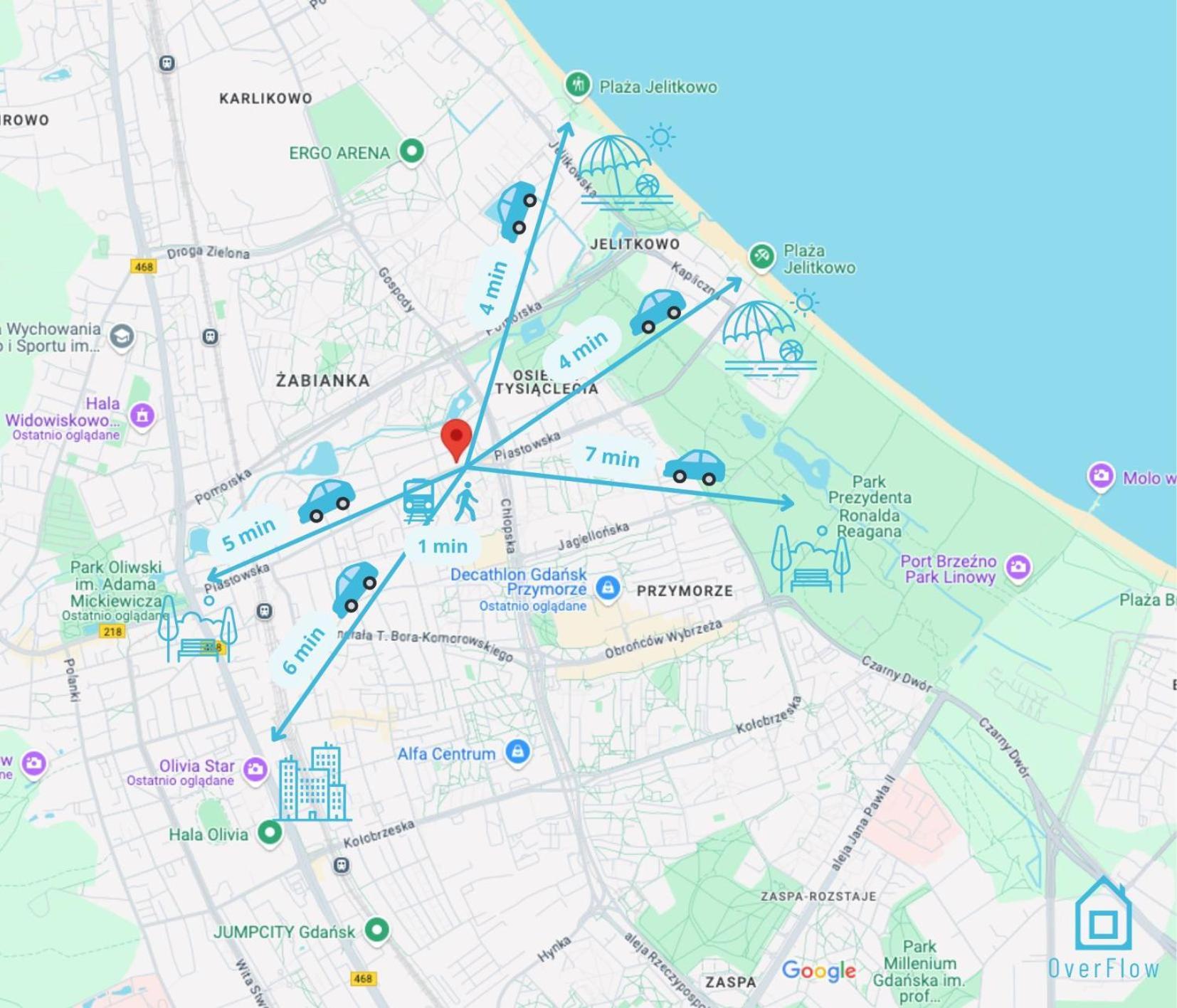 Purple Room - Charming Place, 15 Minutes To Gdansk Old Town & 5 Minutes To Seaside Εξωτερικό φωτογραφία